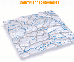 3d view of Saint-Pierre-de-Nogaret