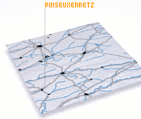 3d view of Puiseux-en-Retz