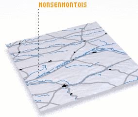 3d view of Mons-en-Montois