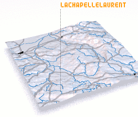 3d view of La Chapelle-Laurent