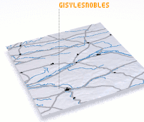 3d view of Gisy-les-Nobles