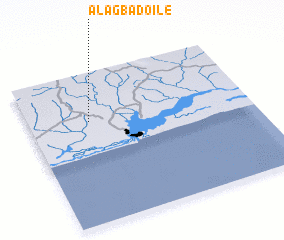 3d view of Alagbado-Ile