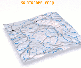 3d view of Saint-André-le-Coq