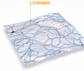 3d view of Les Minaux