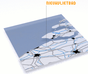 3d view of Nieuwvliet-Bad