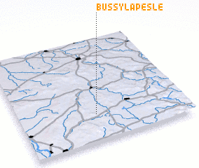 3d view of Bussy-la-Pesle