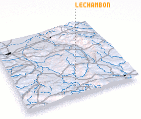 3d view of Le Chambon