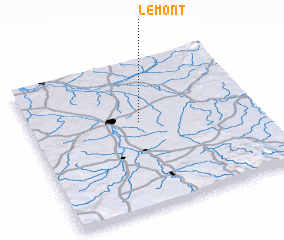 3d view of Le Mont