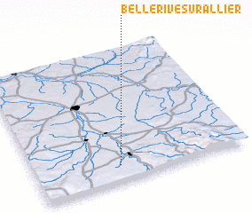 3d view of Bellerive-sur-Allier