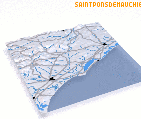 3d view of Saint-Pons-de-Mauchiens