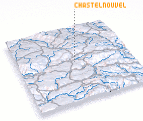 3d view of Chastel-Nouvel