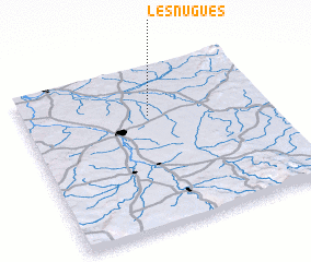 3d view of Les Nugues