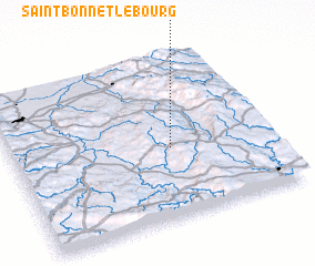 3d view of Saint-Bonnet-le-Bourg