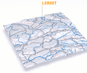 3d view of Le Mont