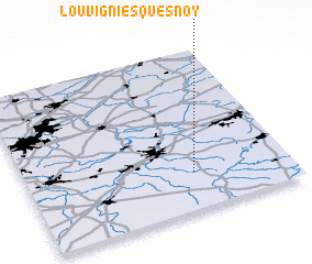 3d view of Louvignies-Quesnoy