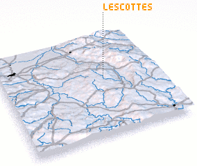 3d view of Les Cottes