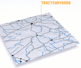 3d view of Trucy-sur-Yonne