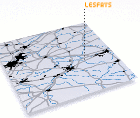 3d view of Les Fays
