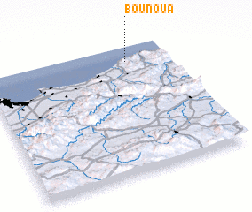 3d view of Bou Noua