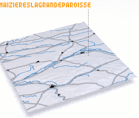 3d view of Maizières-la-Grande-Paroisse