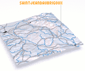 3d view of Saint-Jean-dʼAubrigoux