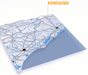 3d view of Pompignan