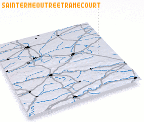 3d view of Saint-Erme-Outre-et-Ramecourt