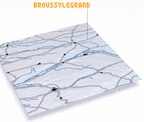 3d view of Broussy-le-Grand