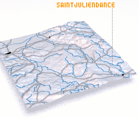 3d view of Saint-Julien-dʼAnce