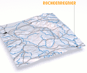 3d view of Roche-en-Régnier
