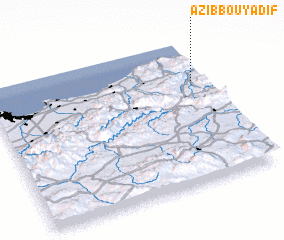 3d view of ʼAzîb Bou Yadif