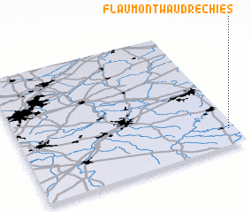 3d view of Flaumont-Waudrechies