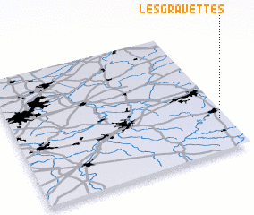 3d view of Les Gravettes