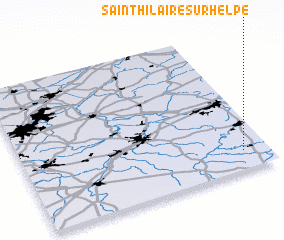 3d view of Saint-Hilaire-sur-Helpe