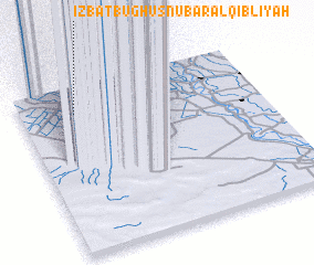 3d view of ‘Izbat Būghūş Nūbār al Qiblīyah