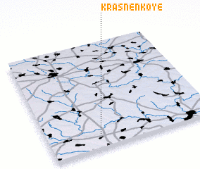 3d view of Krasnenʼkoye