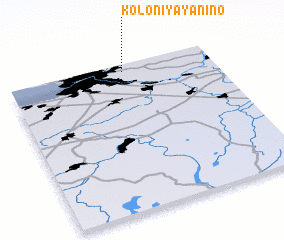 3d view of Koloniya Yanino