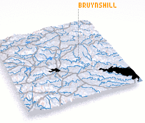 3d view of Bruyns Hill