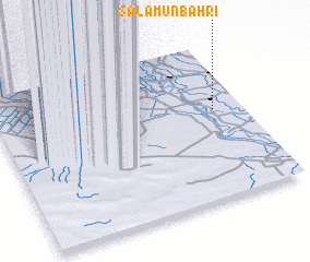 3d view of Salāmūn Baḩrī