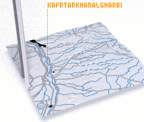 3d view of Kafr Ţarkhān al Gharbī