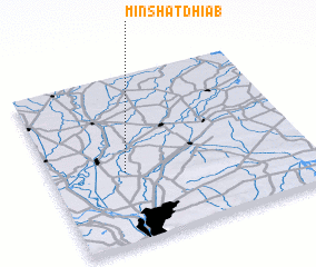 3d view of Minshāt Dhiʼāb