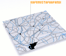 3d view of Kafr Muşţafá AFandī