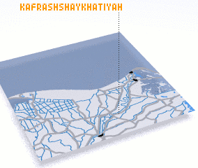 3d view of Kafr ash Shaykh ‘Aţīyah