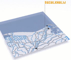 3d view of Raʼs al Khalīj