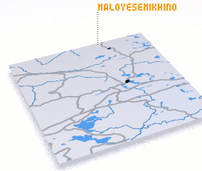 3d view of Maloye Semikhino