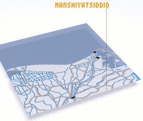 3d view of Manshīyat Şiddīq