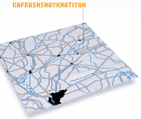 3d view of Kafr ash Shaykh ‘Aţīyah