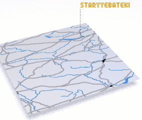 3d view of Staryye Bateki