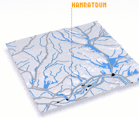 3d view of Ḩamrat Dūm