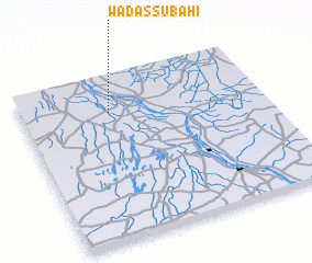 3d view of Wad aş Şubāḩī